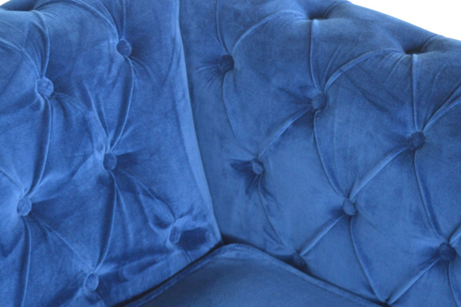 Artisan Chesterfield Sofa with 2 Seater - Royal Blue, Velvet