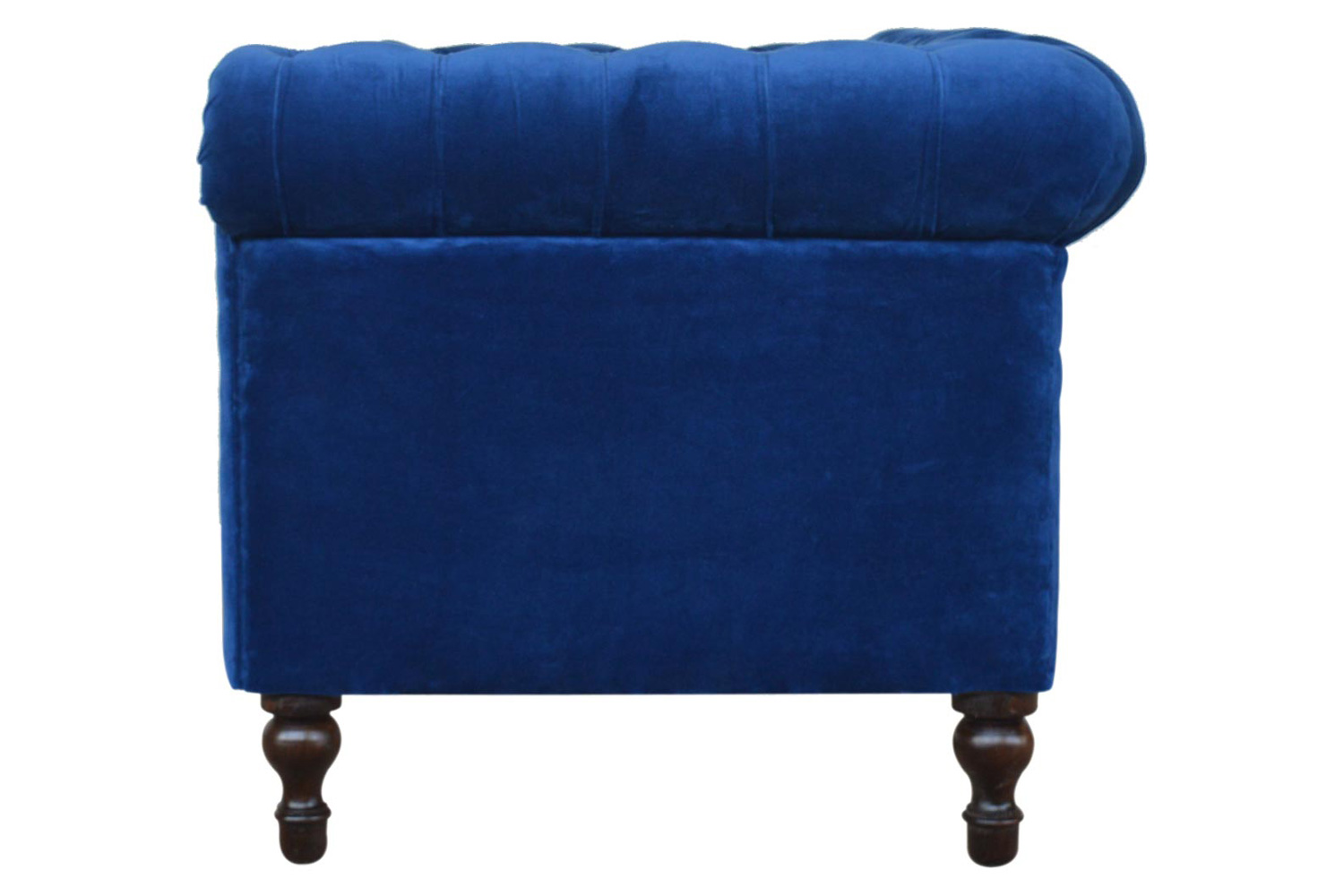 Artisan Chesterfield Sofa with 2 Seater - Royal Blue, Velvet