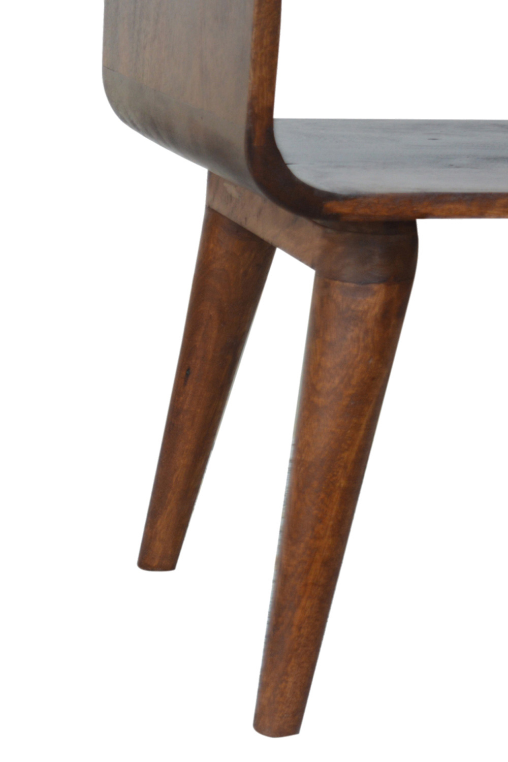 Artisan Curved Open Bedside - Chestnut