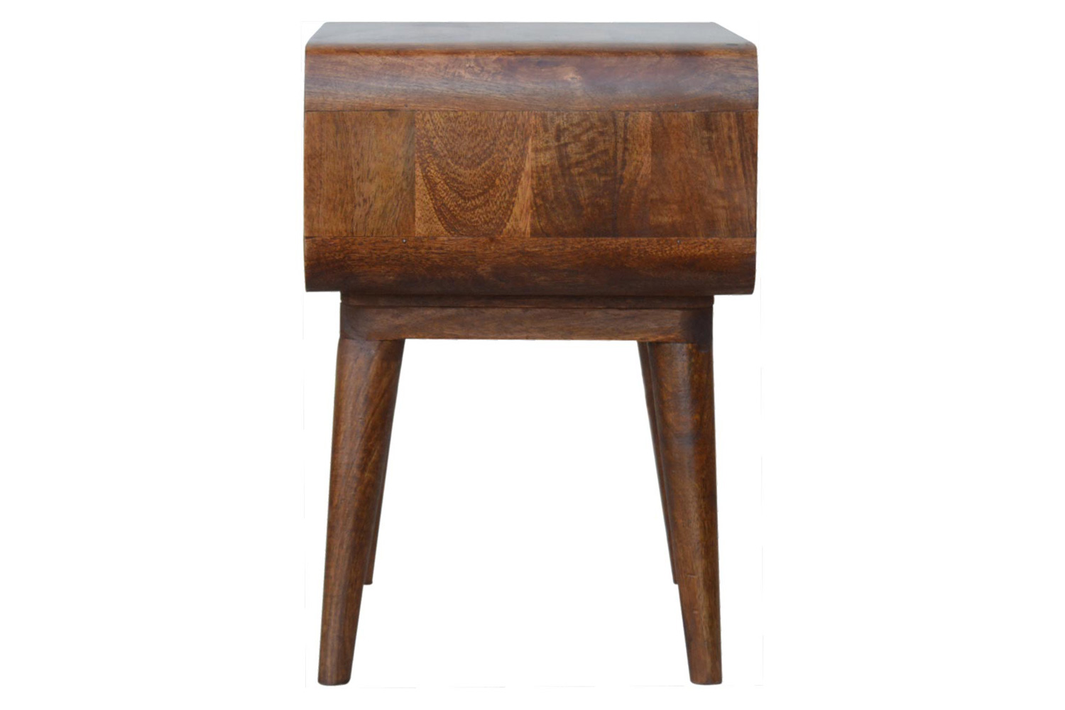 Artisan Curved Open Bedside - Chestnut