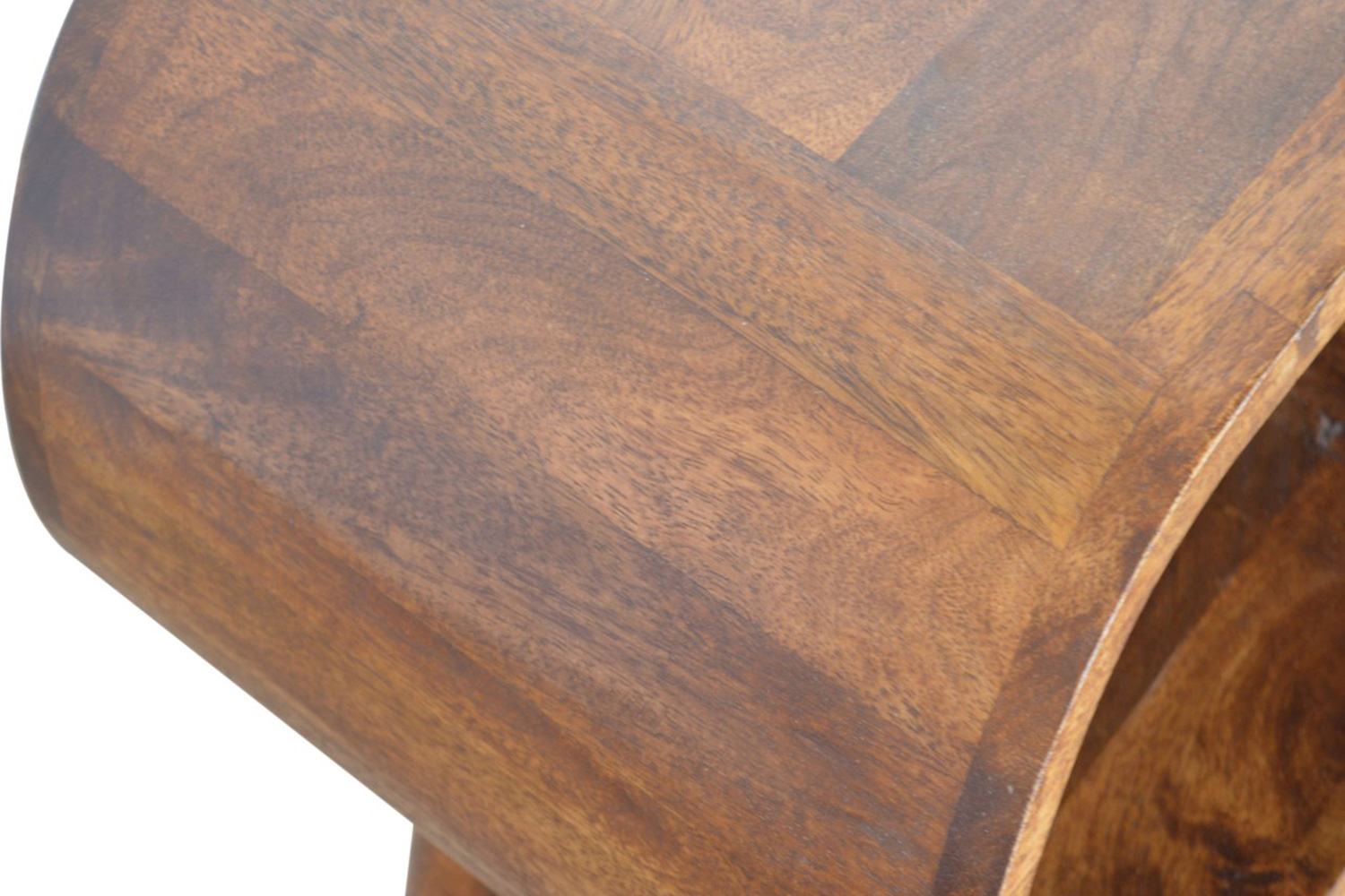 Artisan Circular Open Bedside - Chestnut