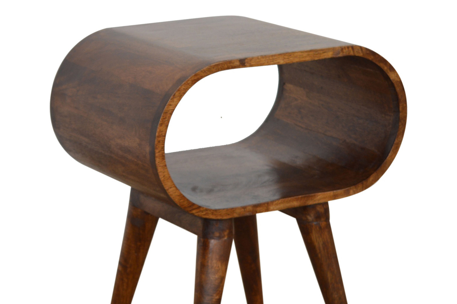 Artisan Circular Open Bedside - Chestnut