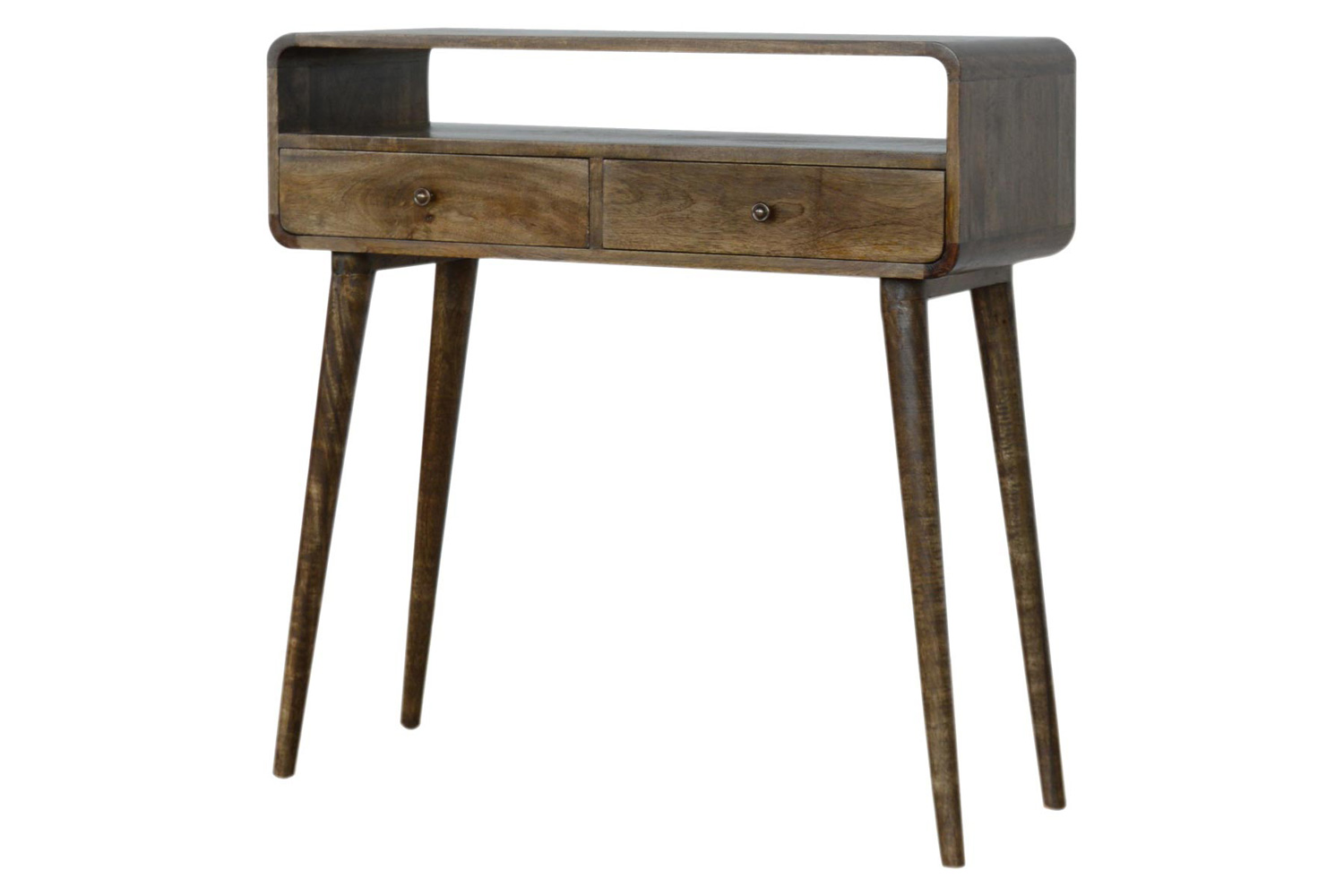 Artisan Curved Console Table - Gray Washed