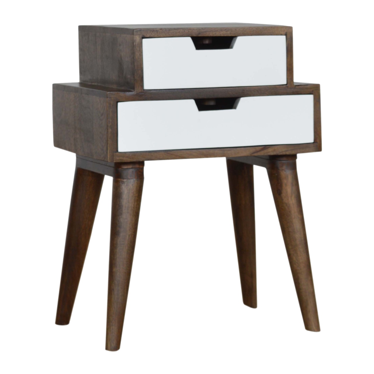 Artisan - Painted Nightstand in Walnut/White