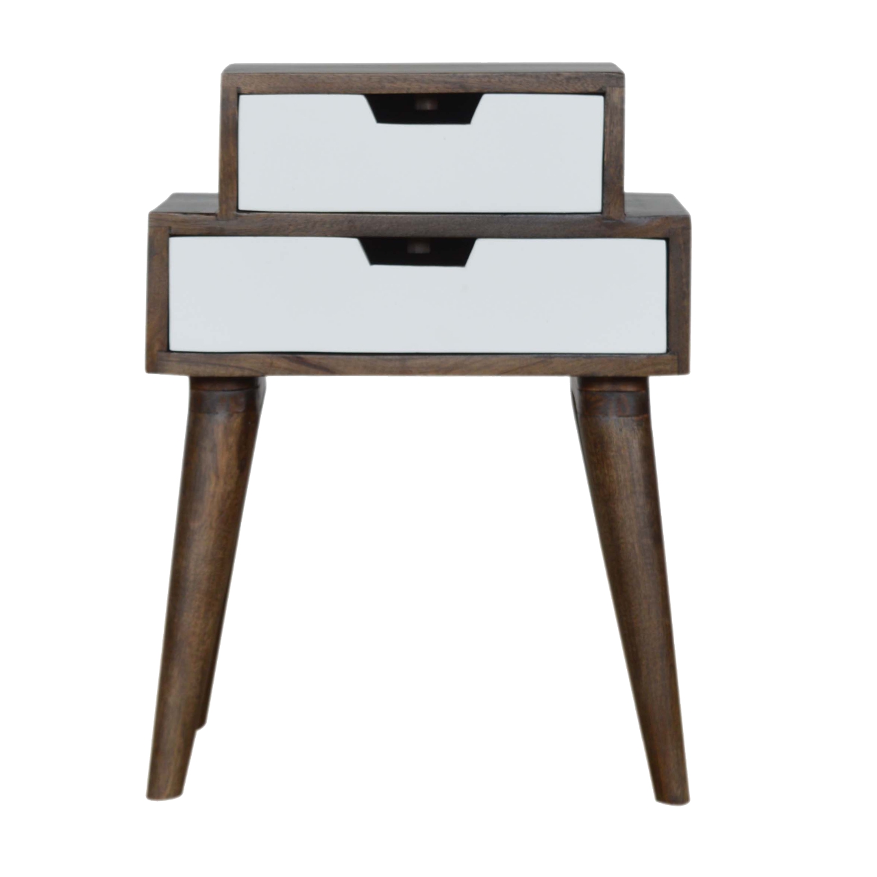 Artisan - Painted Nightstand in Walnut/White