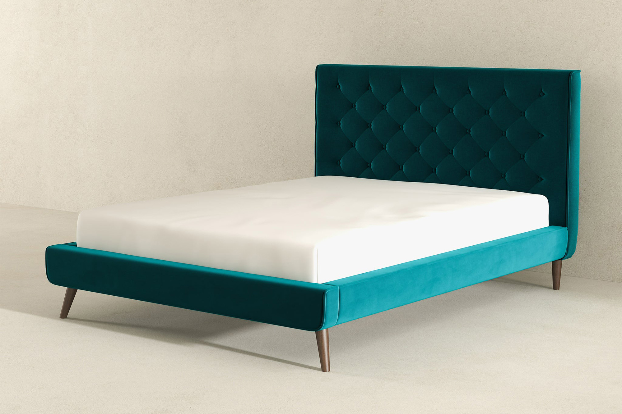 Ashcroft - Dillon Velvet Platform Bed