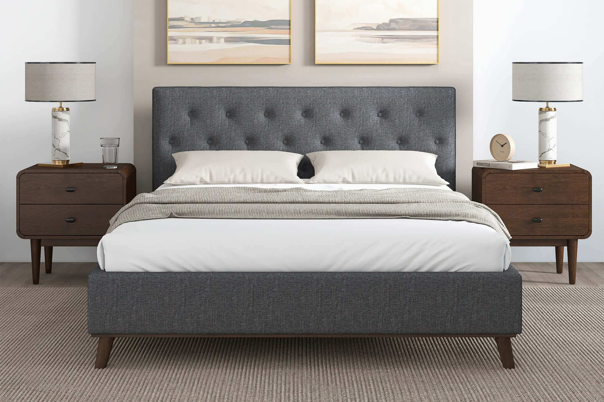 Ashcroft - Graceville Fabric Platform Bed