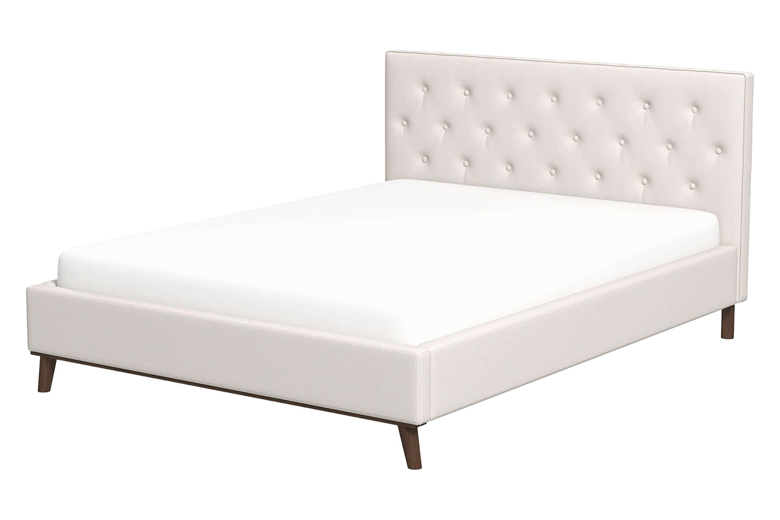 Ashcroft Graceville Fabric Platform Bed - Beige, Queen Size