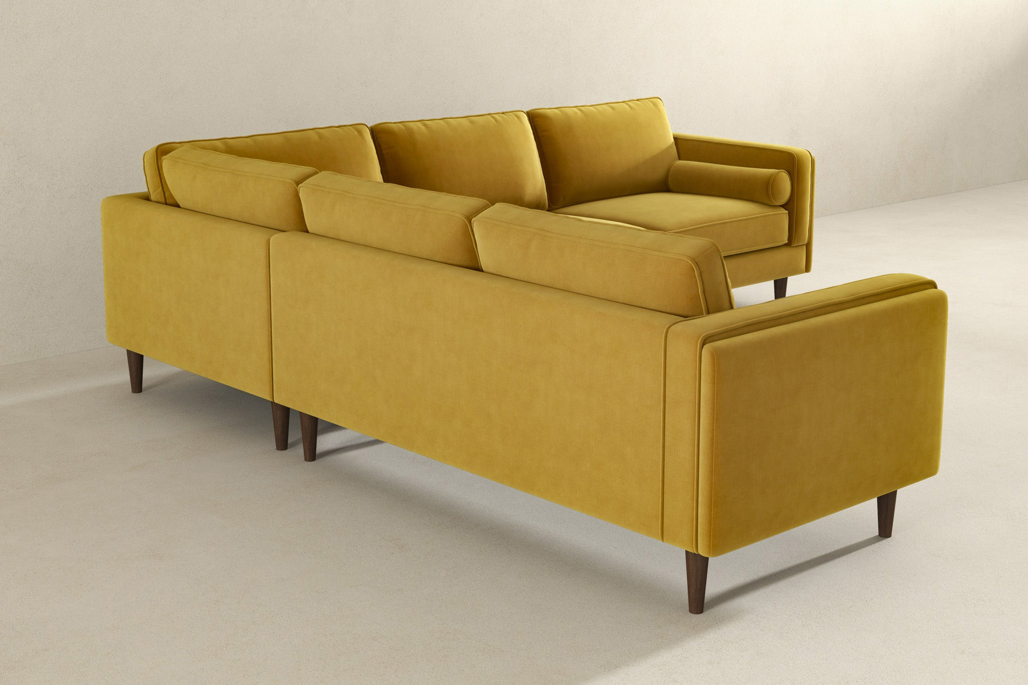 Ashcroft Amber Corner Sectional Sofa - Yellow