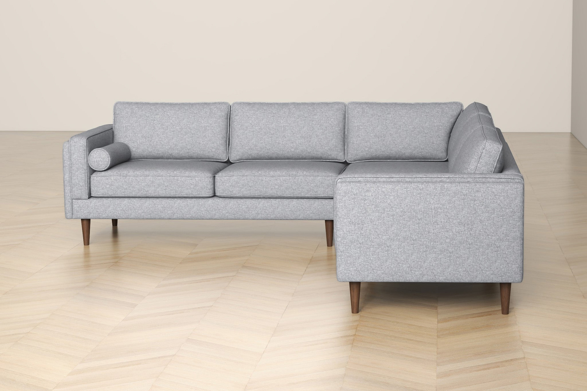 Ashcroft Amber Corner Sectional Sofa - Light Gray