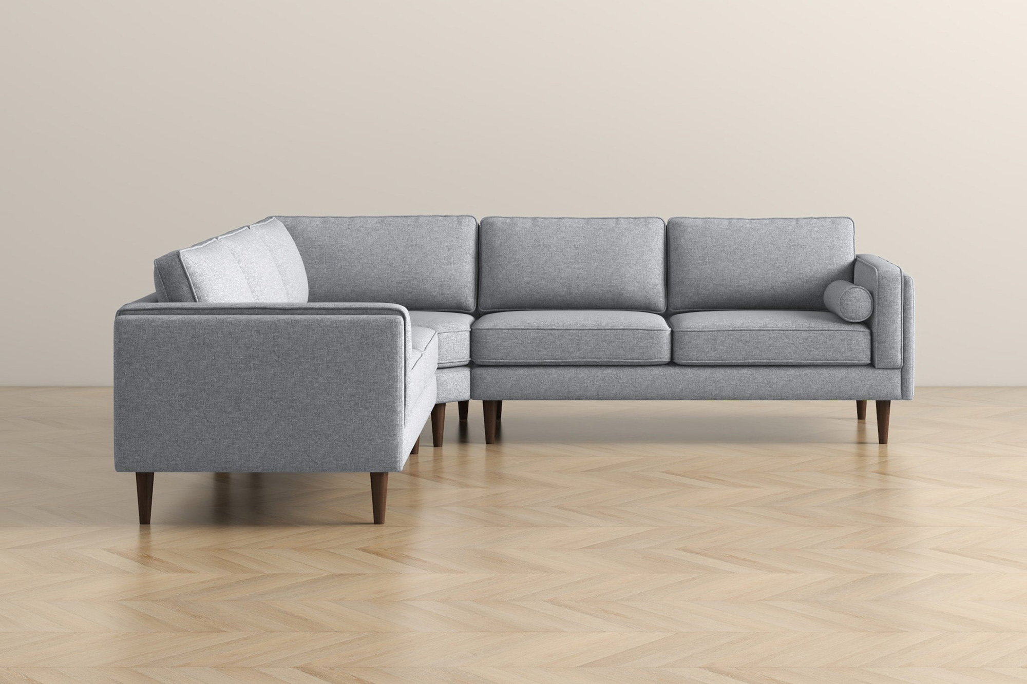 Ashcroft Amber Corner Sectional Sofa - Light Gray