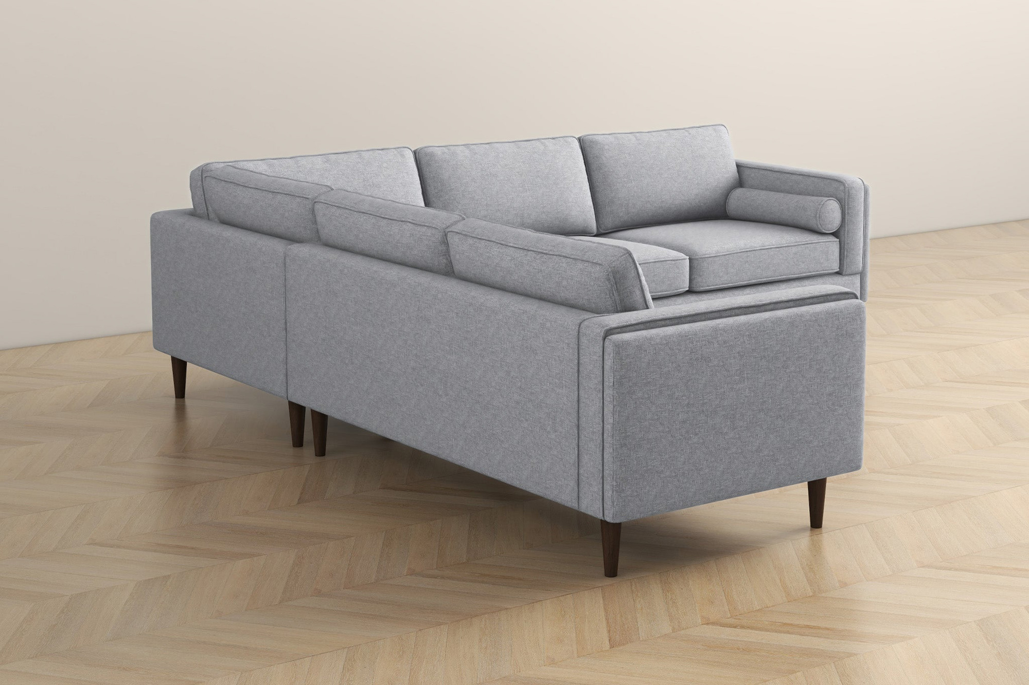 Ashcroft Amber Corner Sectional Sofa - Light Gray