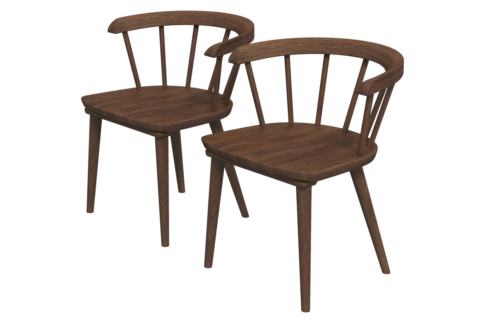 Ashcroft - Kingsley Dining Chair (Set Of 2) in Brown