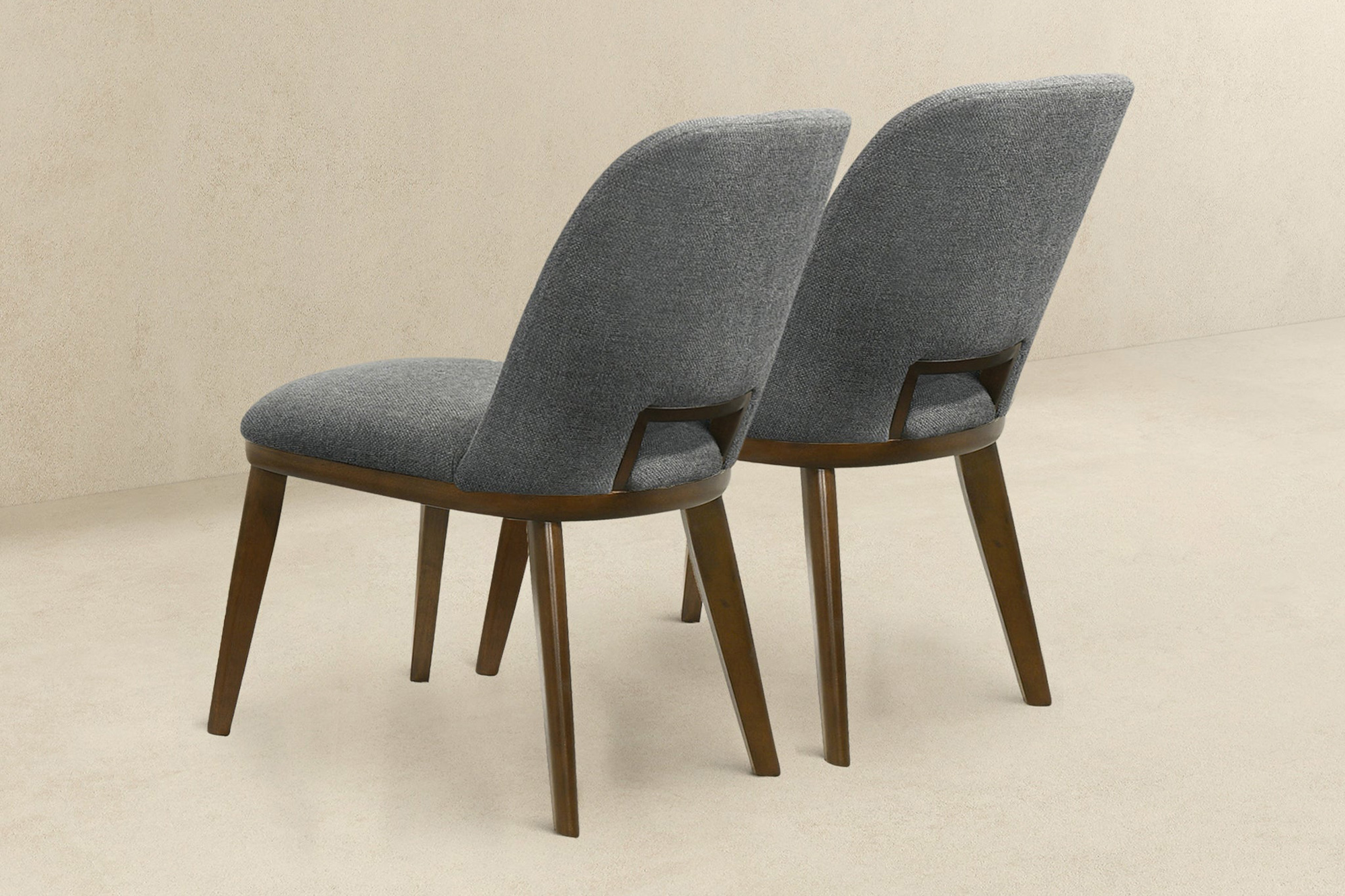 Ashcroft Blake Fabric Dining Chair (Set Of 2) - Dark Gray