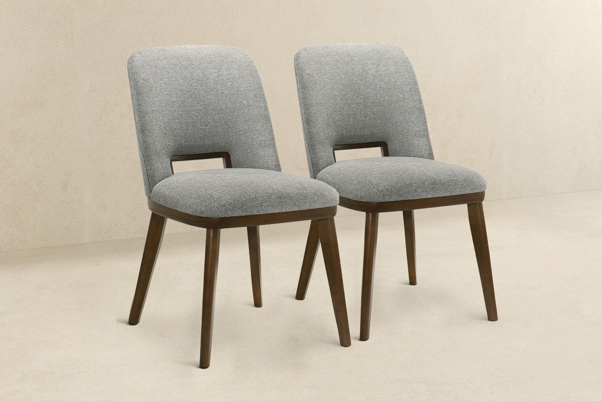 Ashcroft Blake Fabric Dining Chair (Set Of 2) - Light Gray