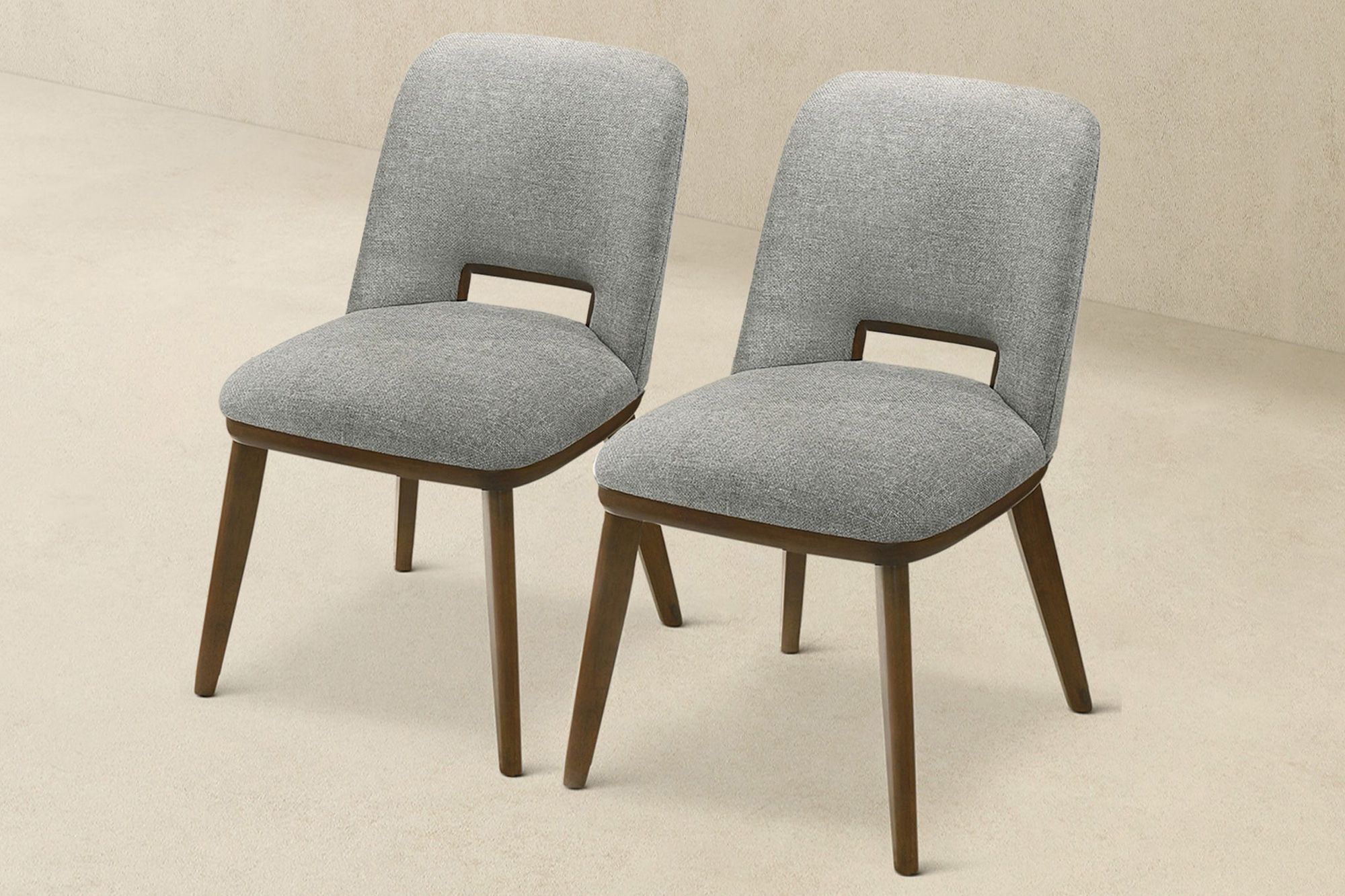 Ashcroft Blake Fabric Dining Chair (Set Of 2) - Light Gray