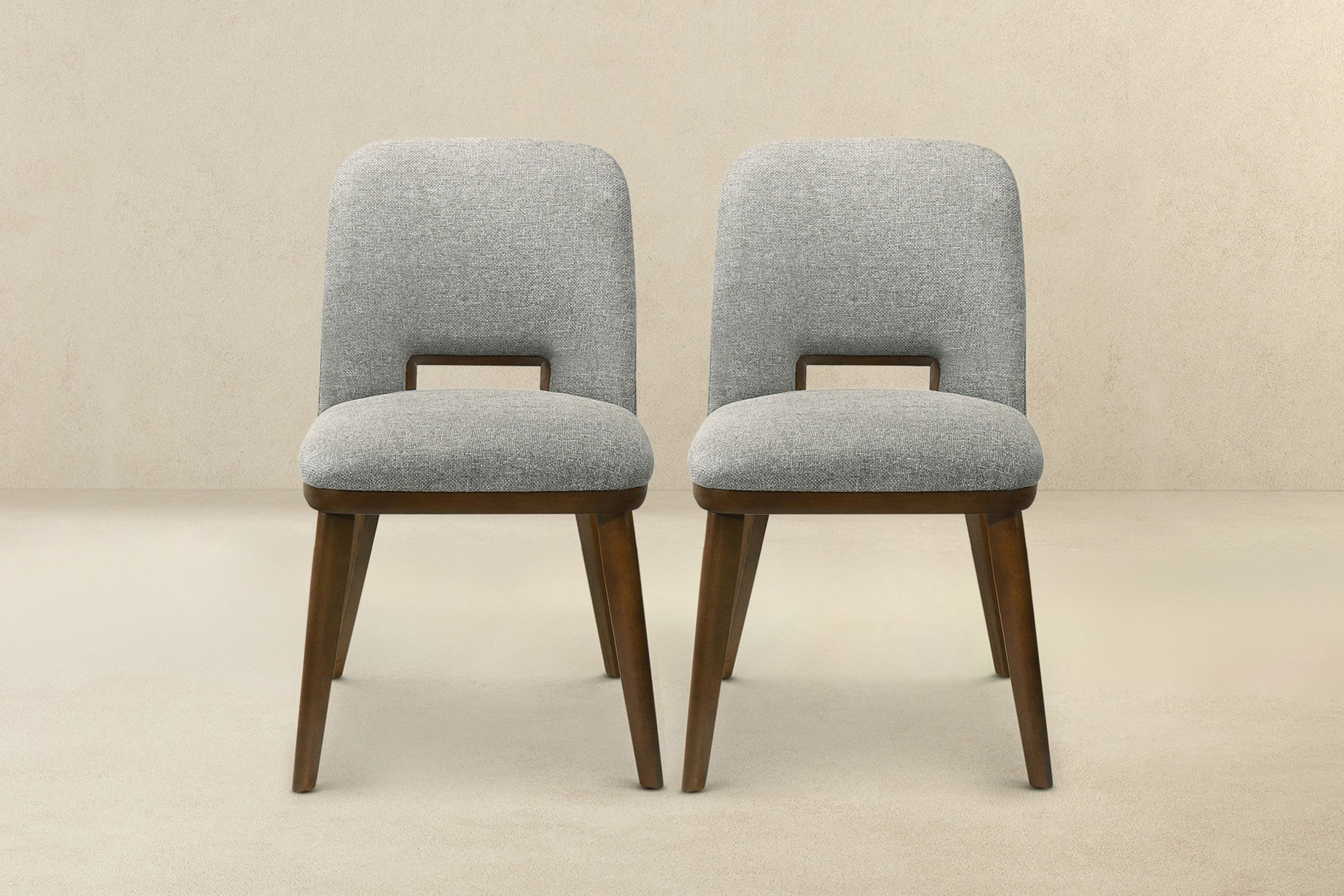 Ashcroft Blake Fabric Dining Chair (Set Of 2) - Light Gray