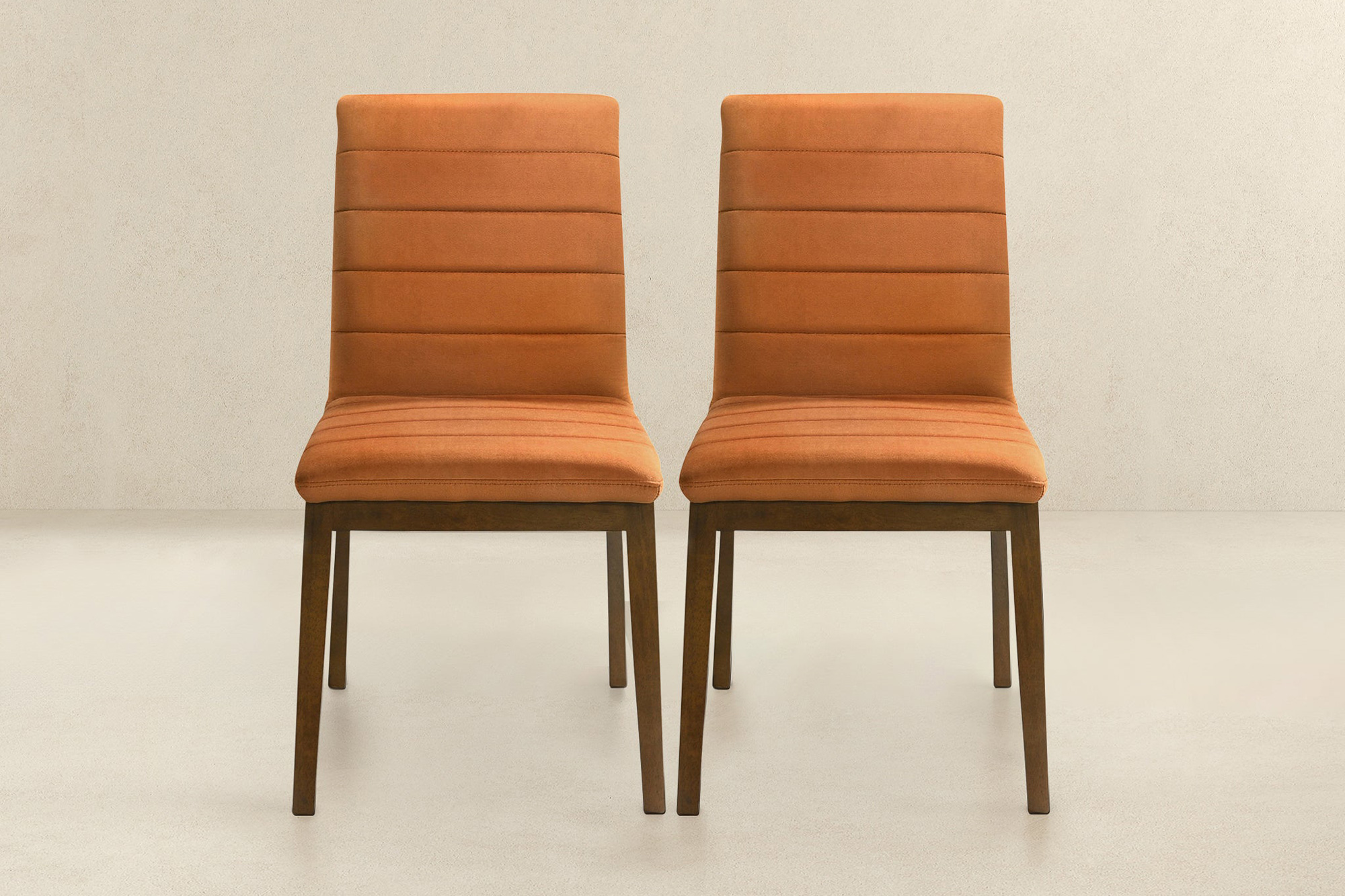 Ashcroft Ines Velvet Dining Chair (Set Of 2) - Burnt Orange