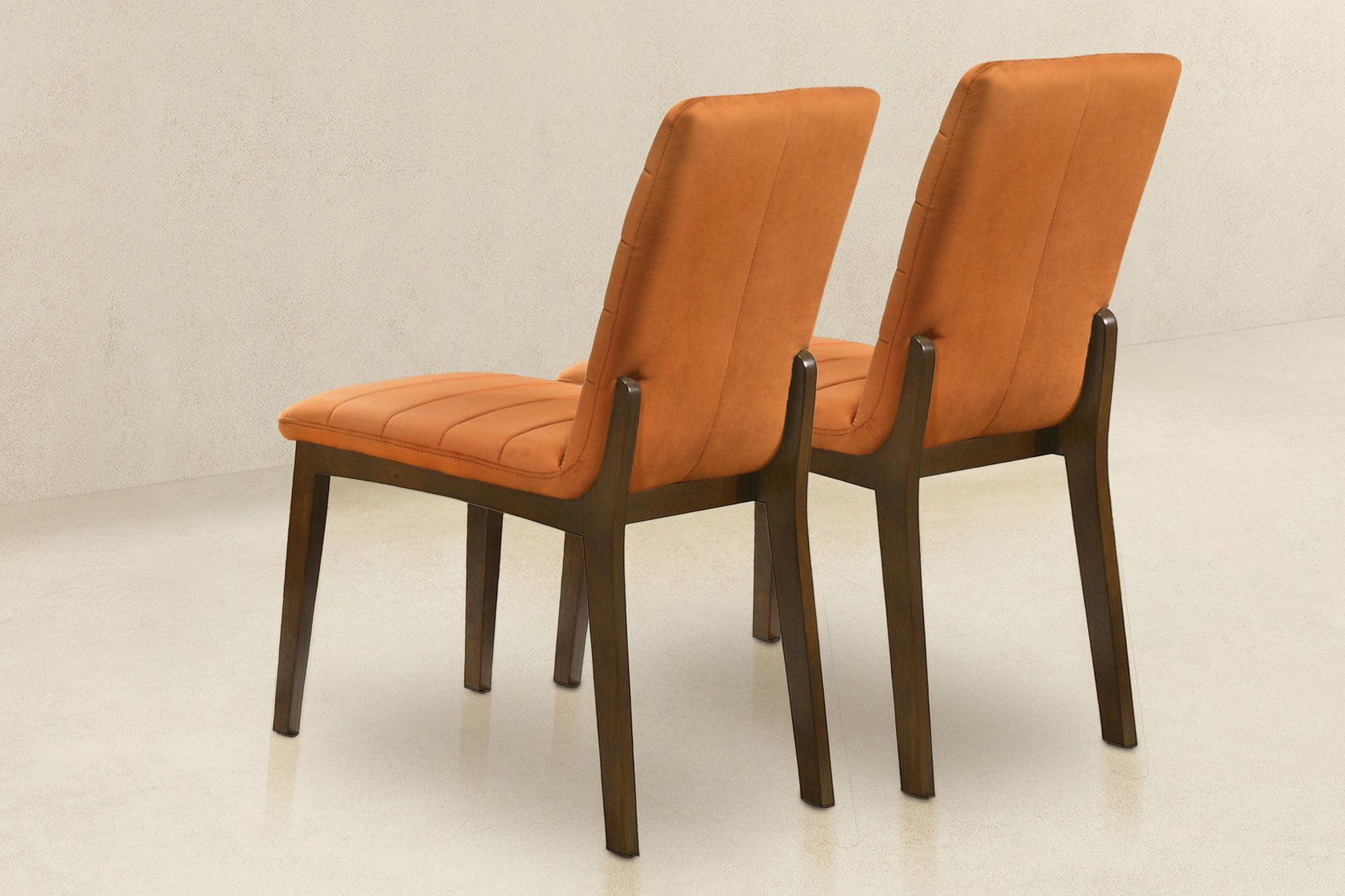 Ashcroft Ines Velvet Dining Chair (Set Of 2) - Burnt Orange