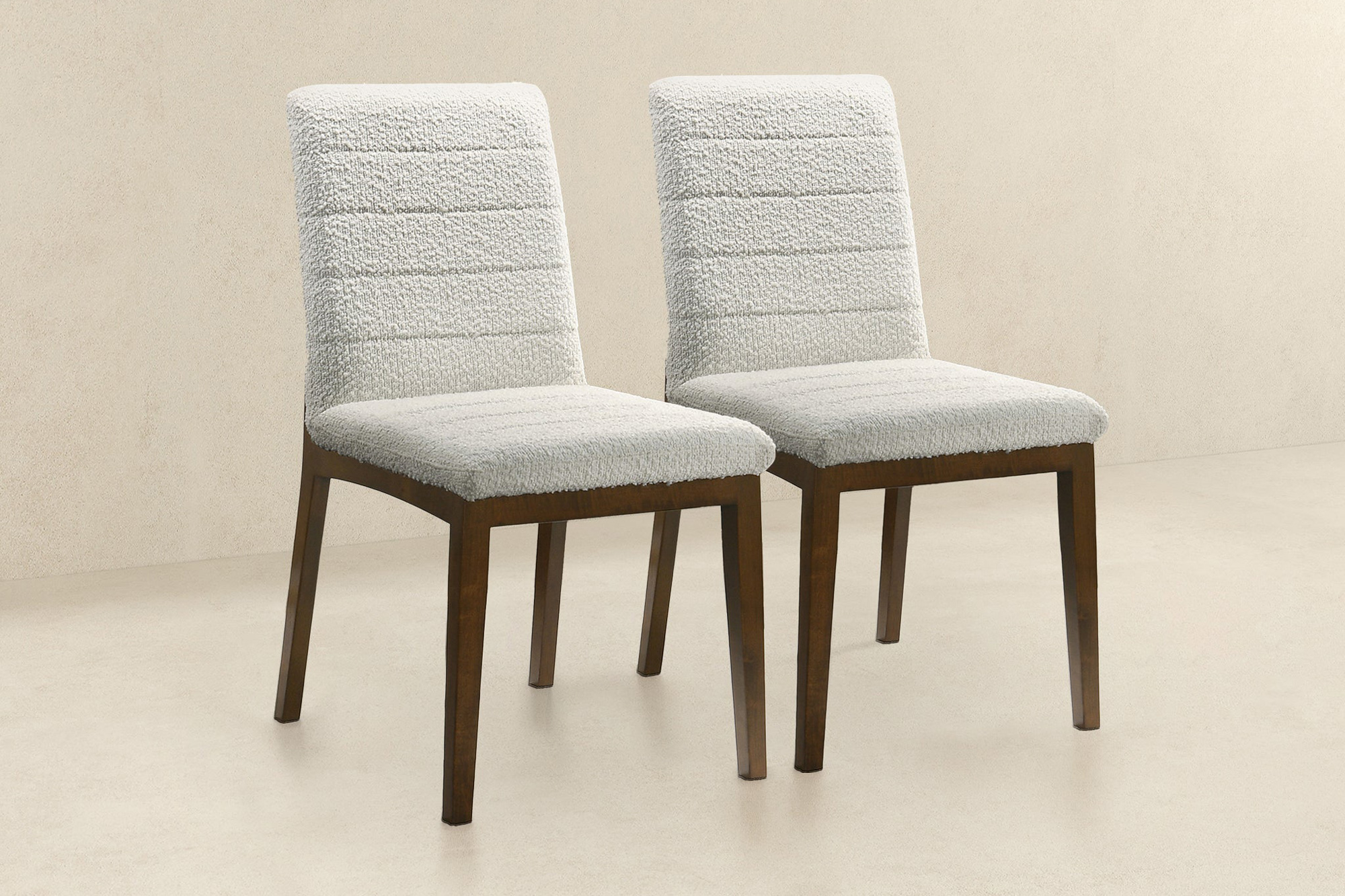 Ashcroft Ines Boucle Dining Chair (Set Of 2) - White