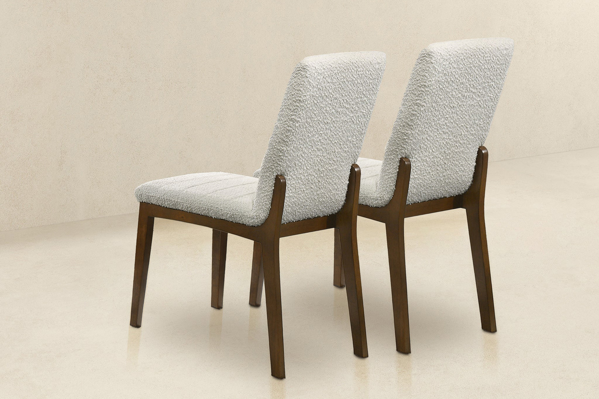 Ashcroft Ines Boucle Dining Chair (Set Of 2) - White