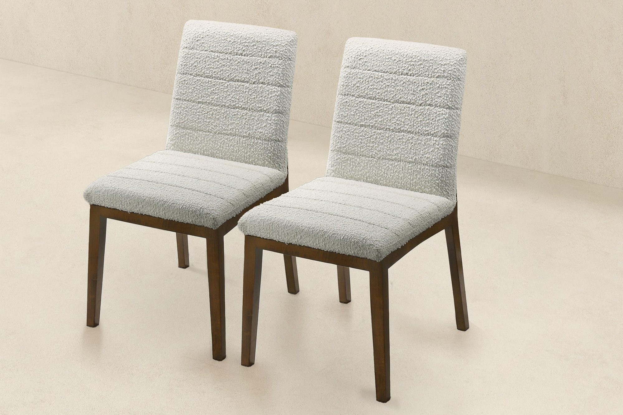 Ashcroft Ines Boucle Dining Chair (Set Of 2) - White