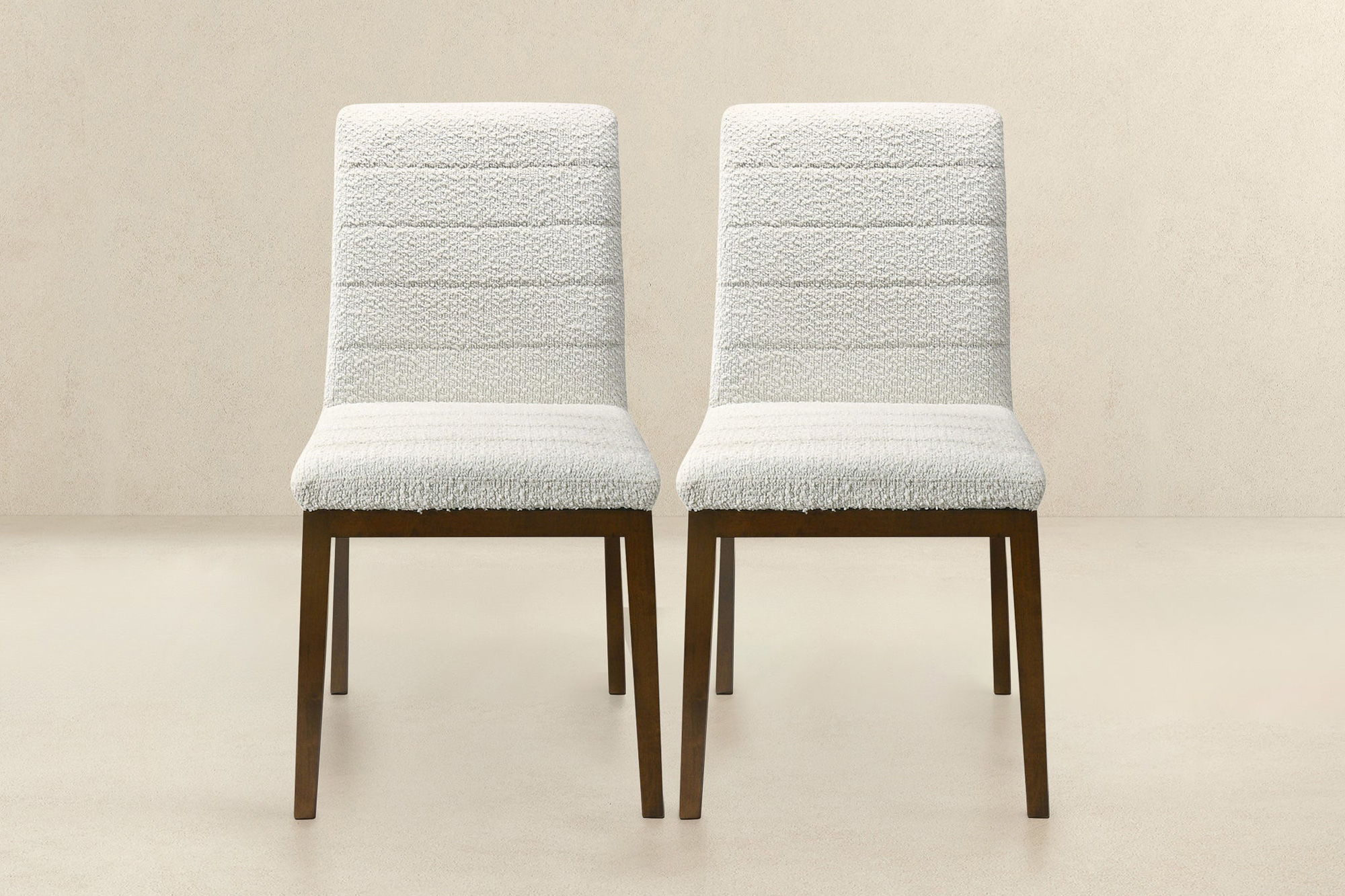 Ashcroft Ines Boucle Dining Chair (Set Of 2) - White