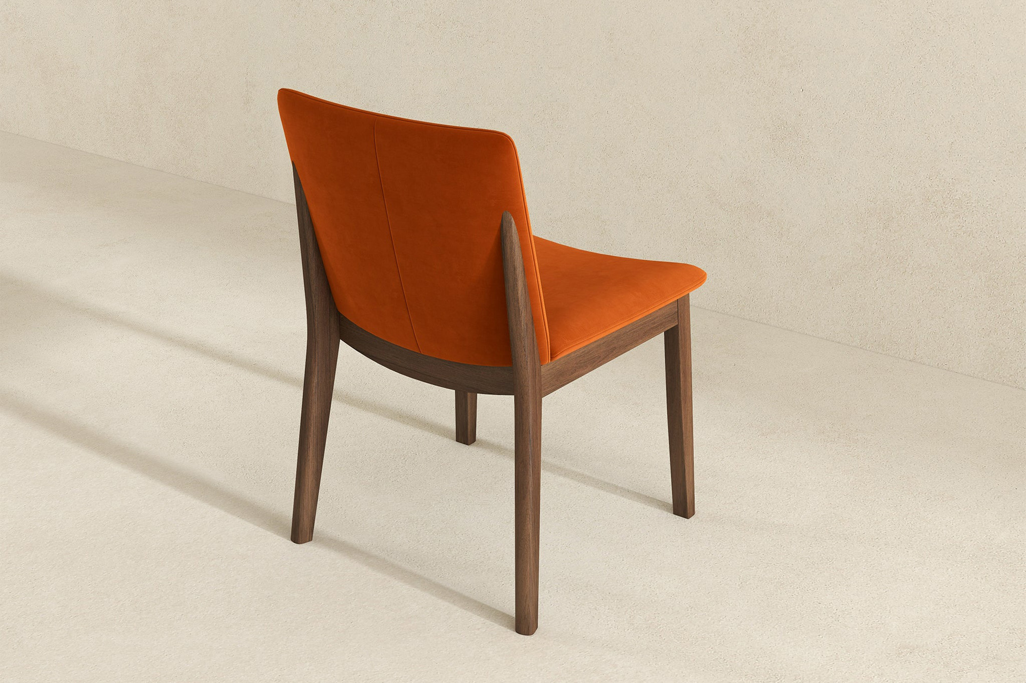 Ashcroft Laura Velvet Upholstered Solid Wood Dining Chair (Set Of 2) - Burnt Orange