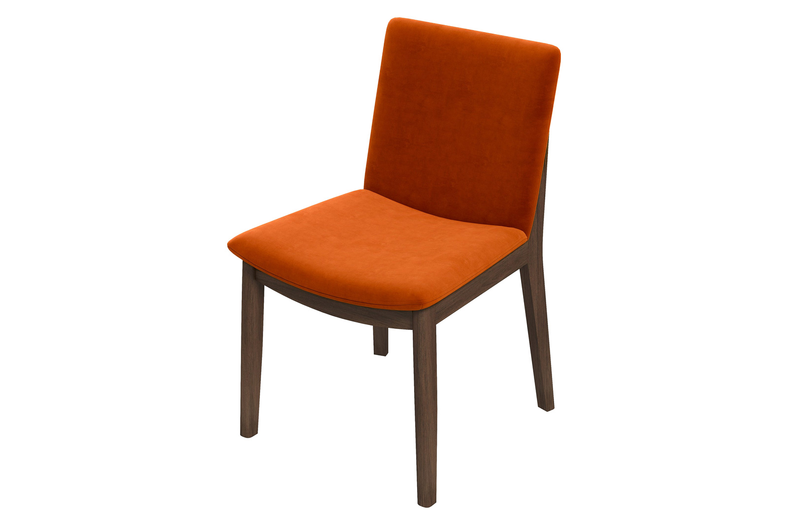 Ashcroft Laura Velvet Upholstered Solid Wood Dining Chair (Set Of 2) - Burnt Orange