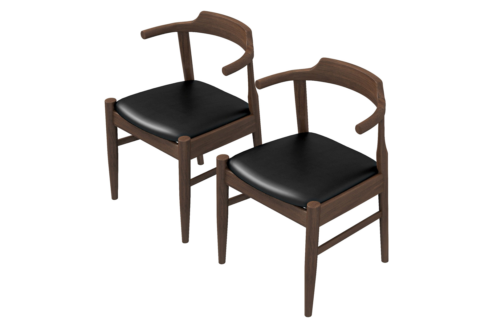 Ashcroft - Leon Mid-Century Modern Dining Chair (Set of 2)