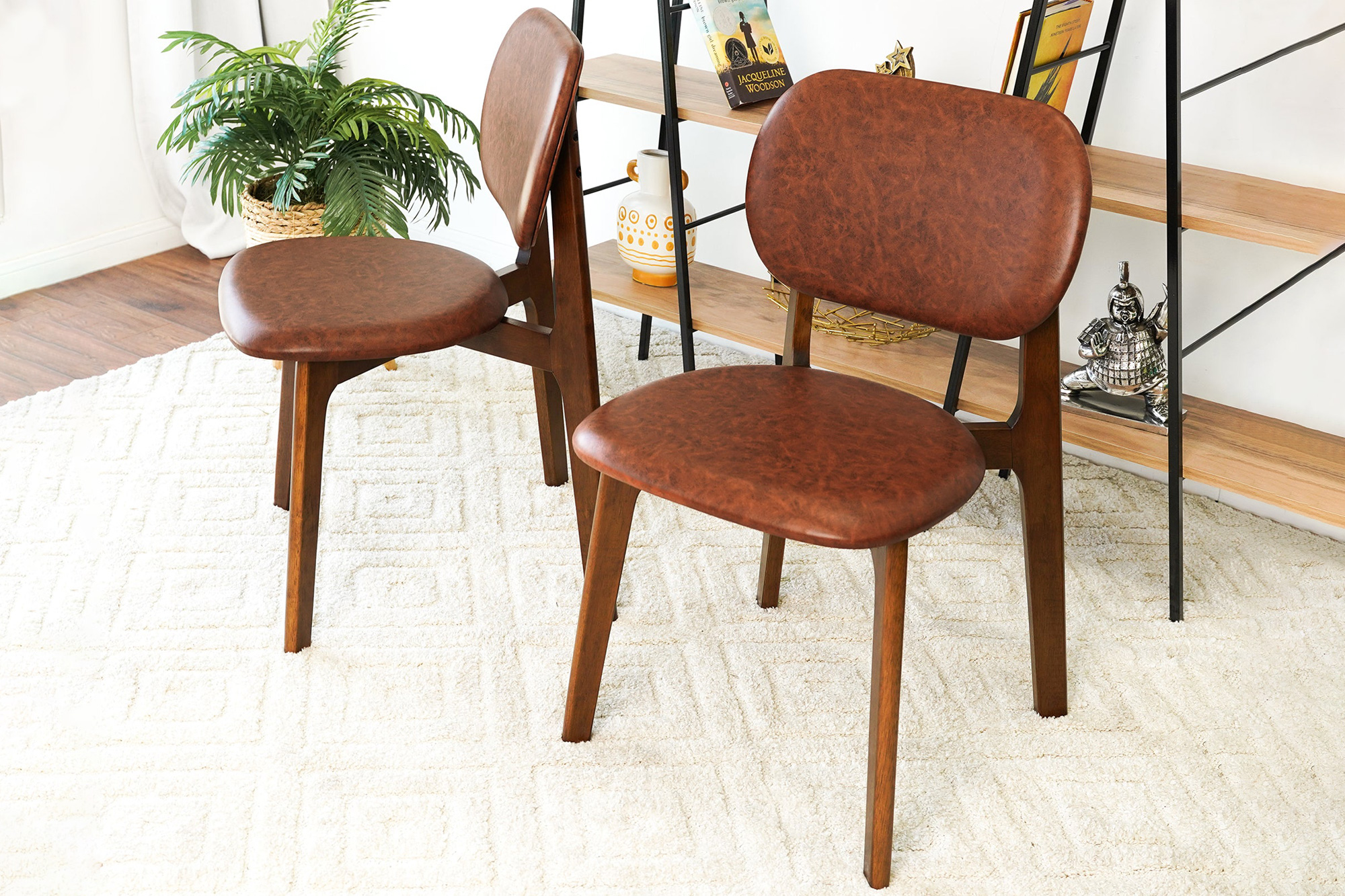 Ashcroft Kelsey Leather Dining Chair (Set Of 2) - Brown