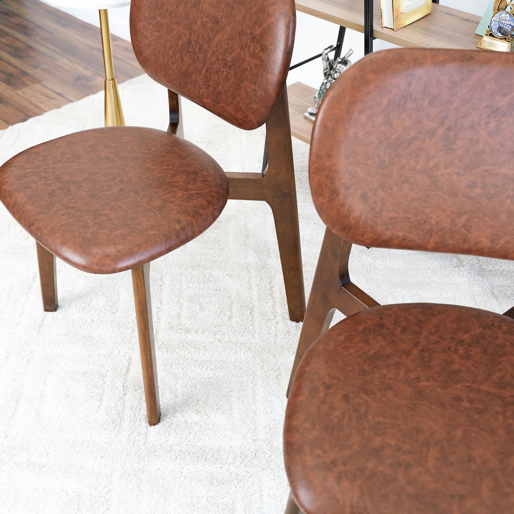 Ashcroft Kelsey Leather Dining Chair (Set Of 2) - Brown