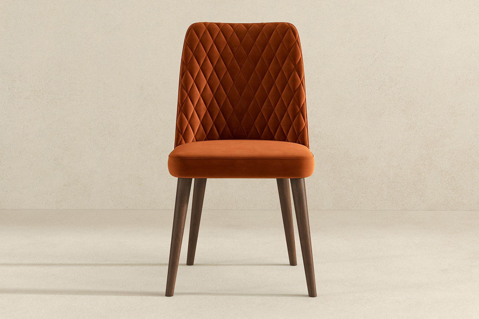 Ashcroft Katie Velvet Dining Chair (Set Of 2) - Burnt Orange