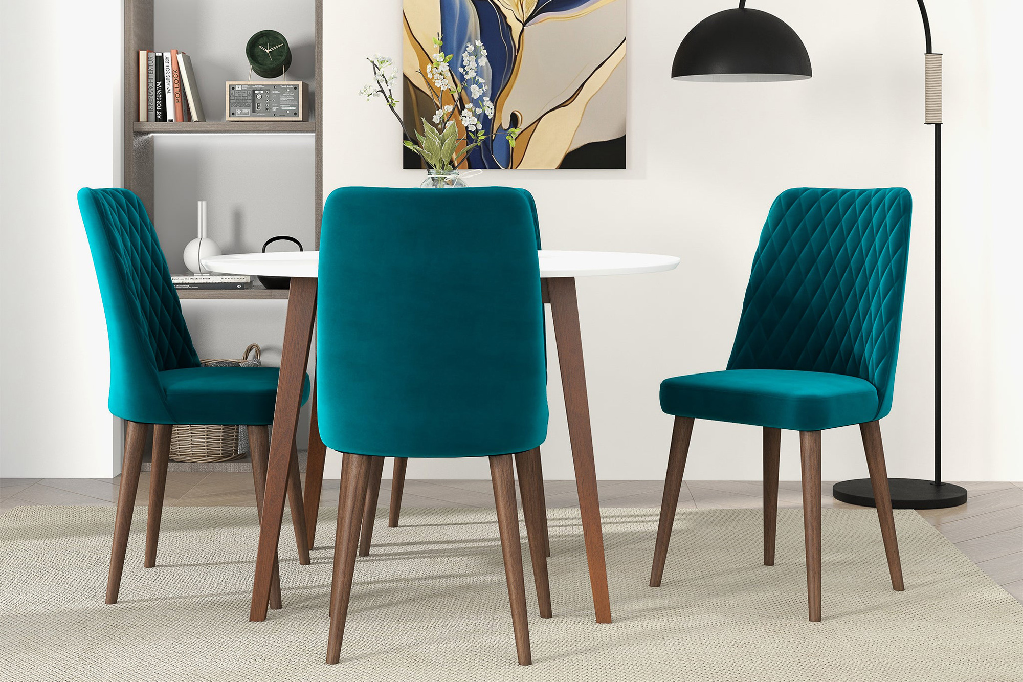 Ashcroft - Katie Velvet Dining Chair (Set Of 2)