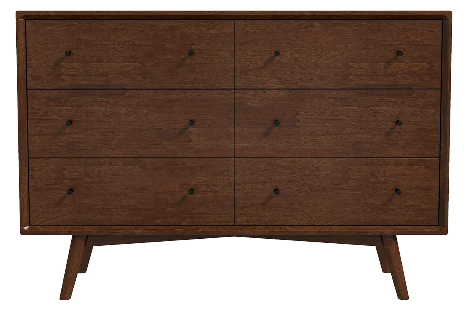 Ashcroft Mid-Century Modern Dresser with 6 Drawer - Walnut