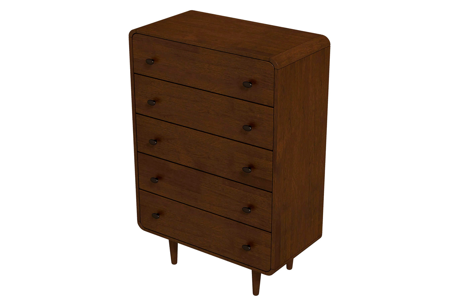 Ashcroft Alexa Mid-Century Modern Dresser with 5 Drawers - Brown