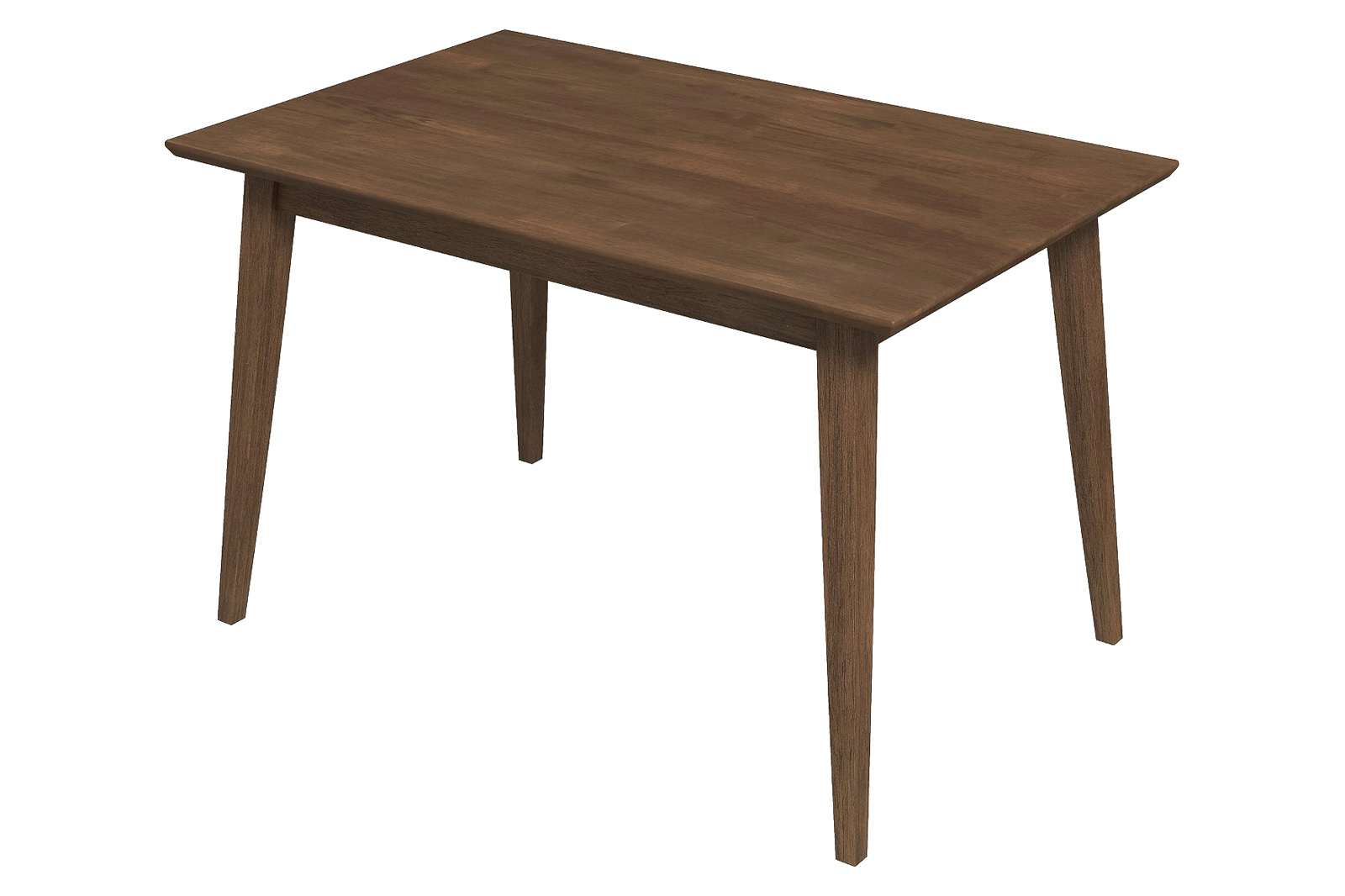 Ashcroft Levi Modern Style Solid Wood Rectangular Dining Kitchen Table - Walnut, 47"