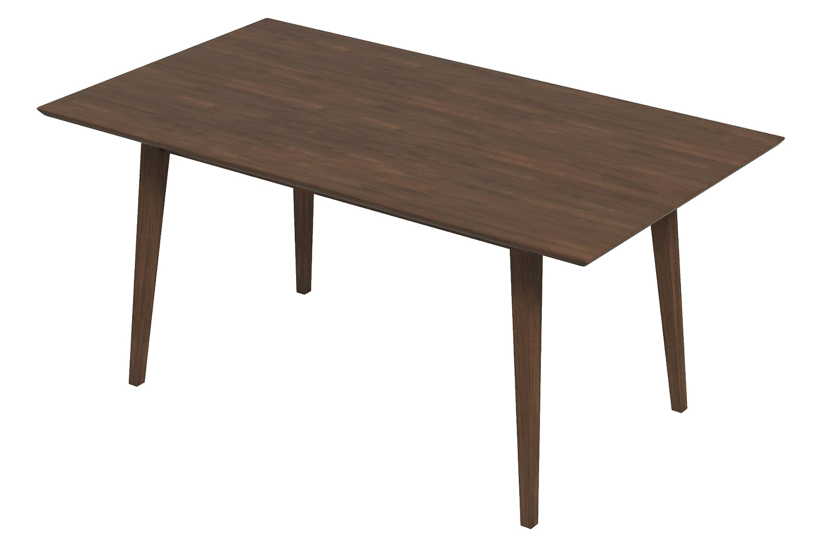 Ashcroft Levi Modern Style Solid Wood Rectangular Dining Kitchen Table - Walnut, 63"