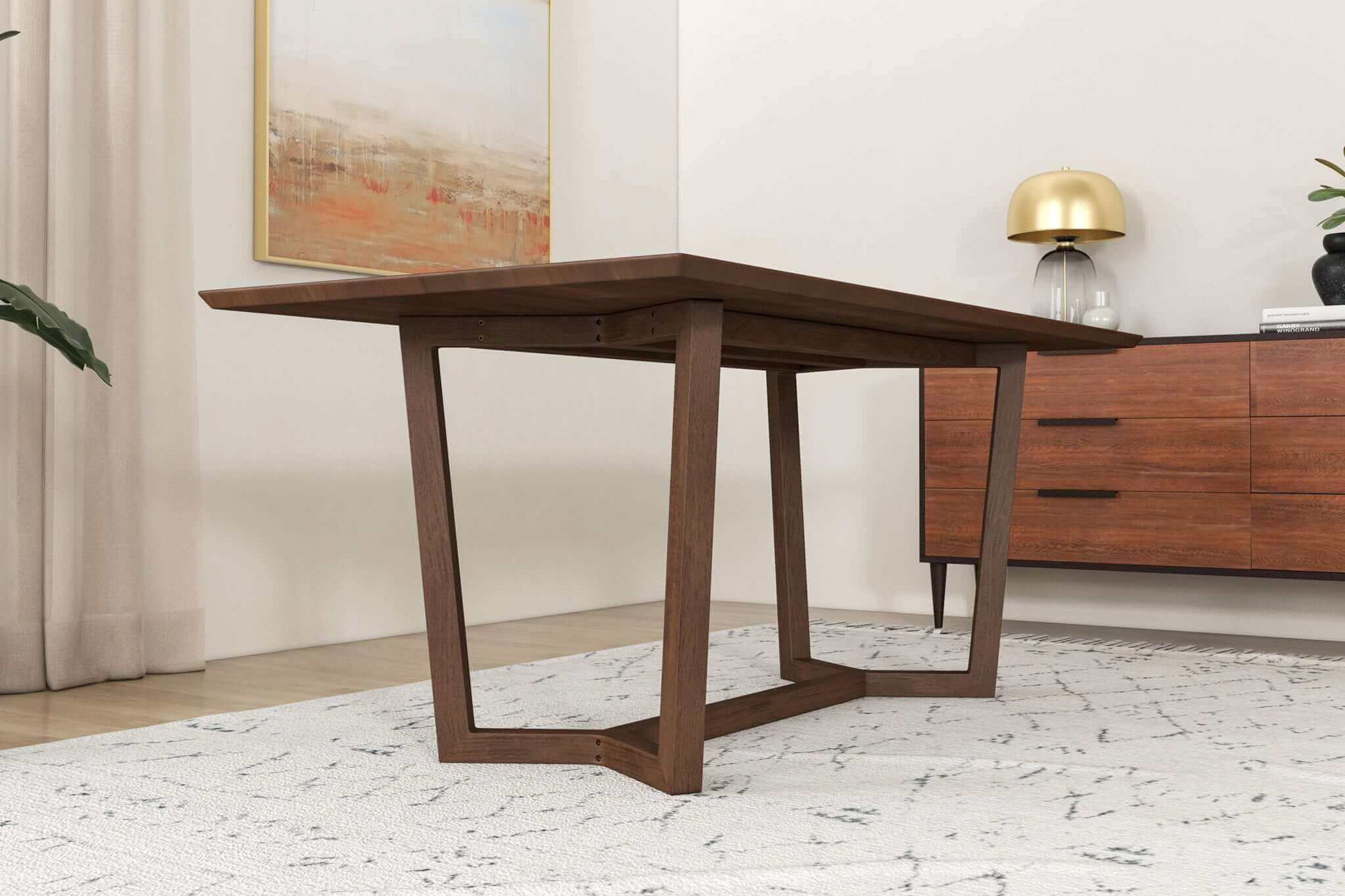 Ashcroft - Marina Solid Wood Dining Table in Brown