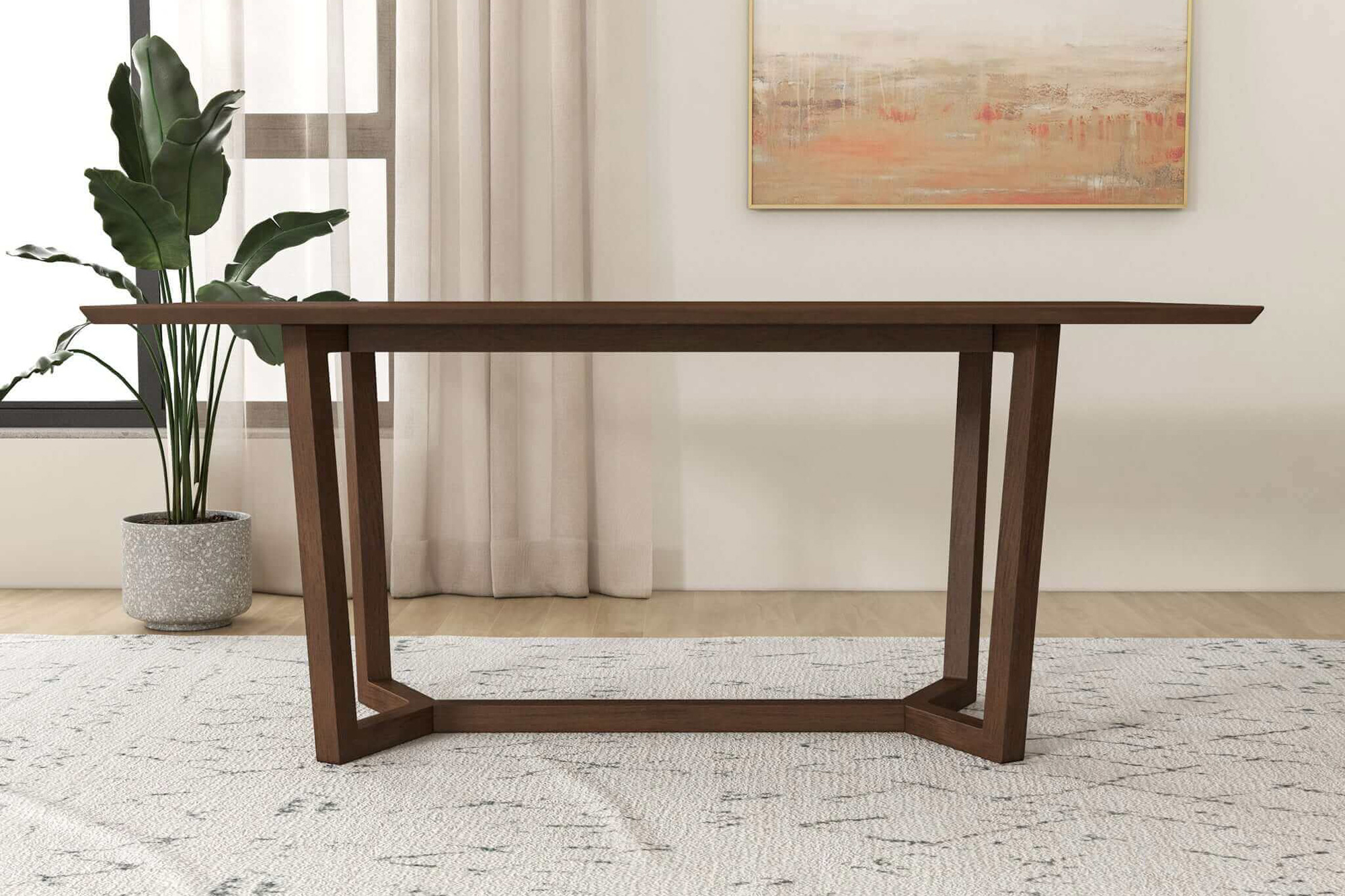 Ashcroft - Marina Solid Wood Dining Table in Brown