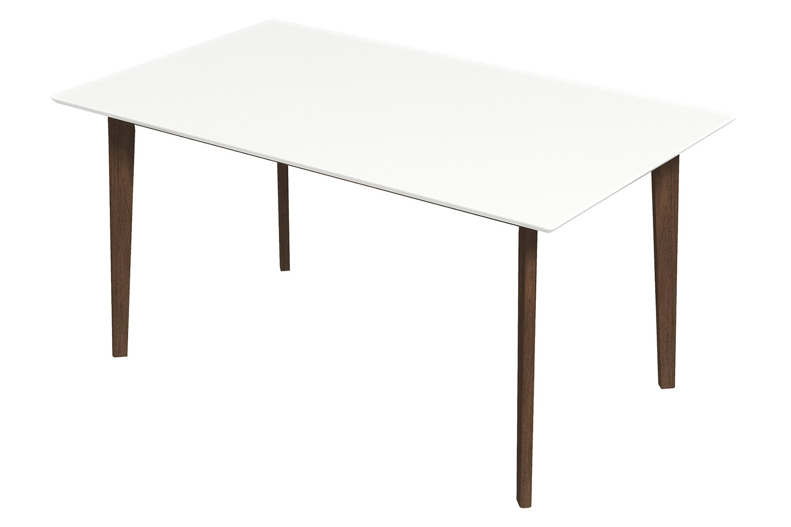 Ashcroft 59" Carlos Solid Wood Dining Table - White