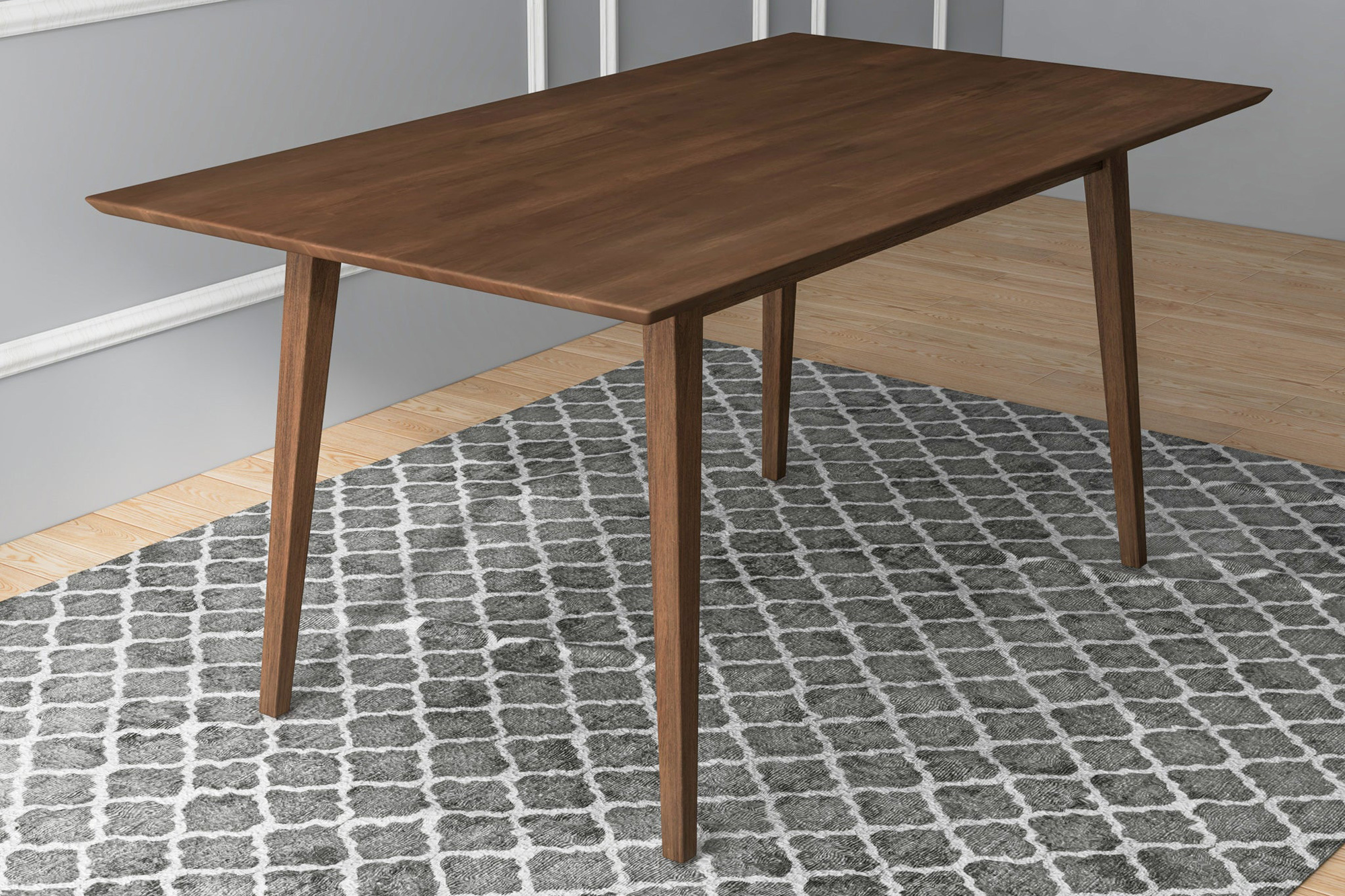 Ashcroft - Mary Modern Style Solid Wood Rectangular Dining Kitchen Table