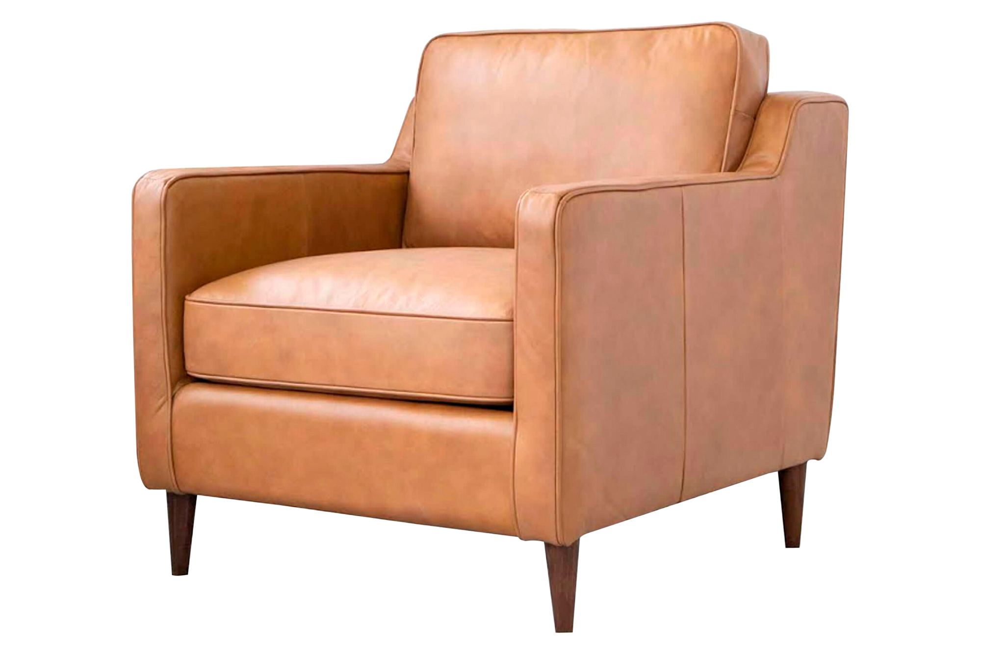 Ashcroft™ Cooper Leather Lounge Chair - Tan