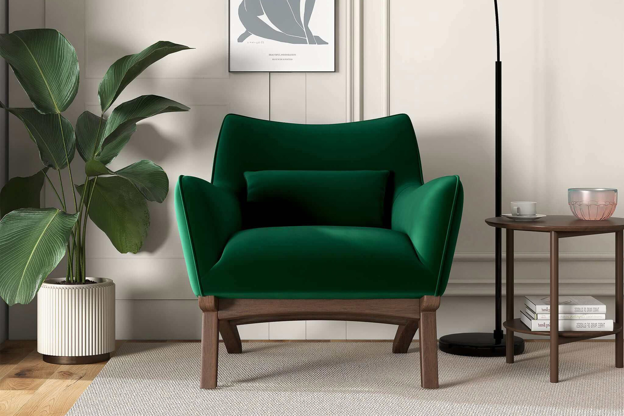 Ashcroft - Brayden Mid-Century Modern Armchair