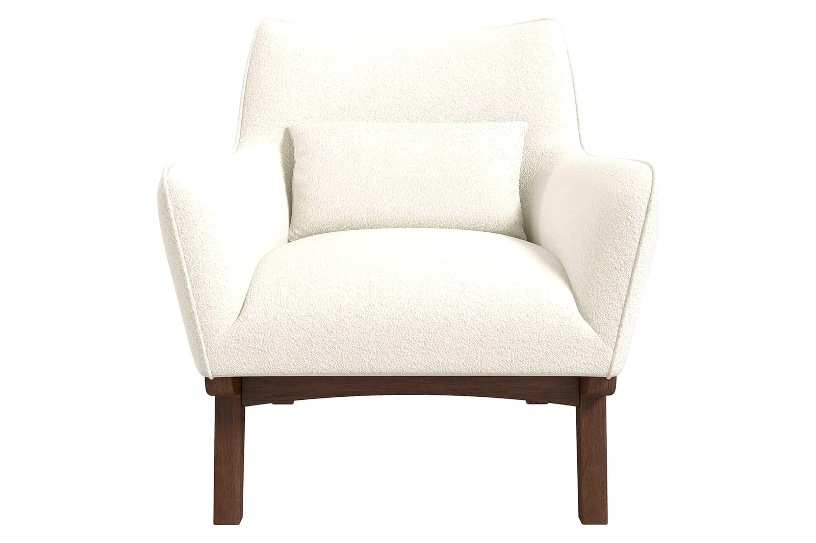 Ashcroft™ Brayden Mid-Century Modern Boucle Armchair - Beige