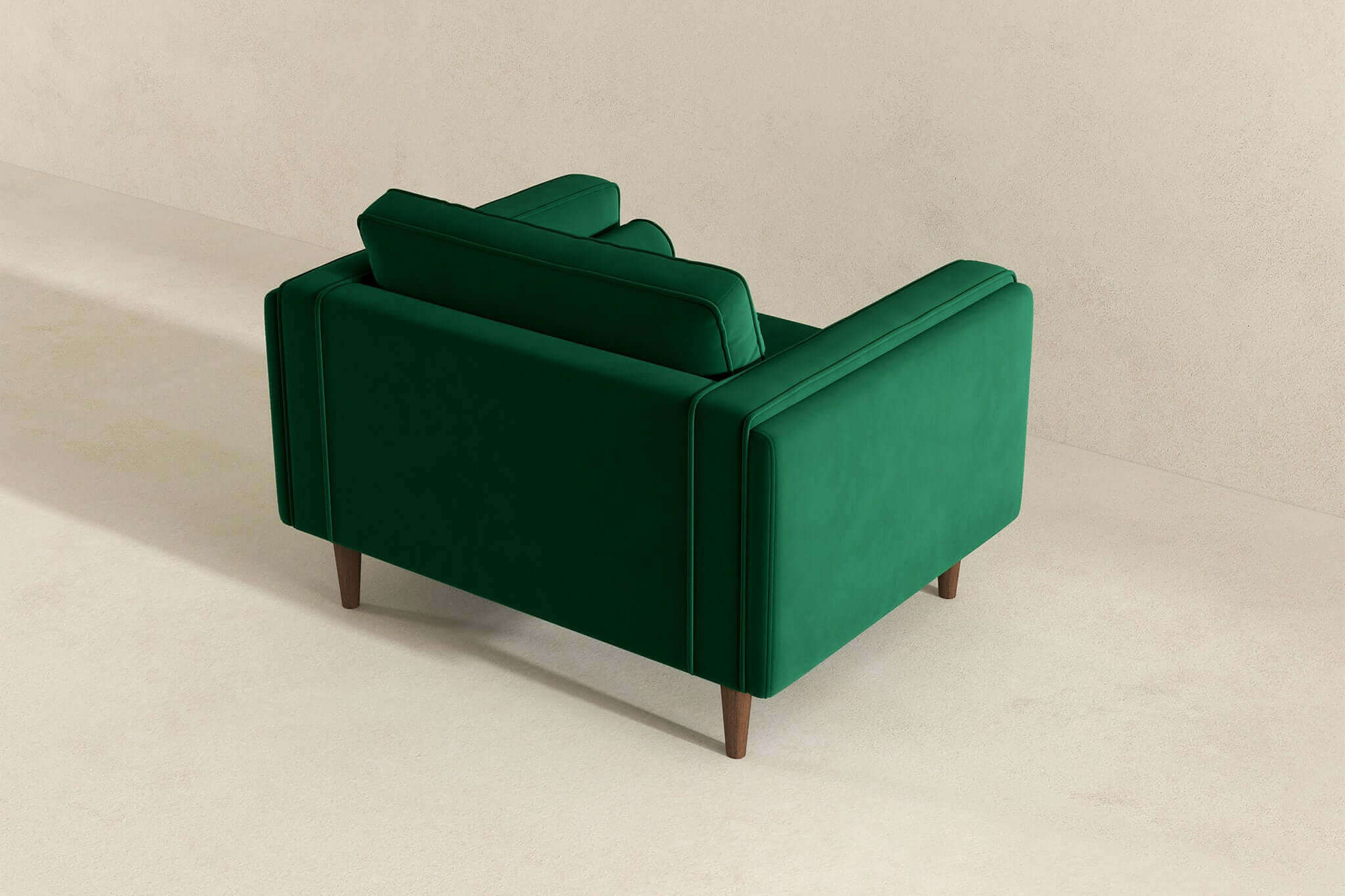 Ashcroft™ Amber Velvet Lounge Chair - Dark Green