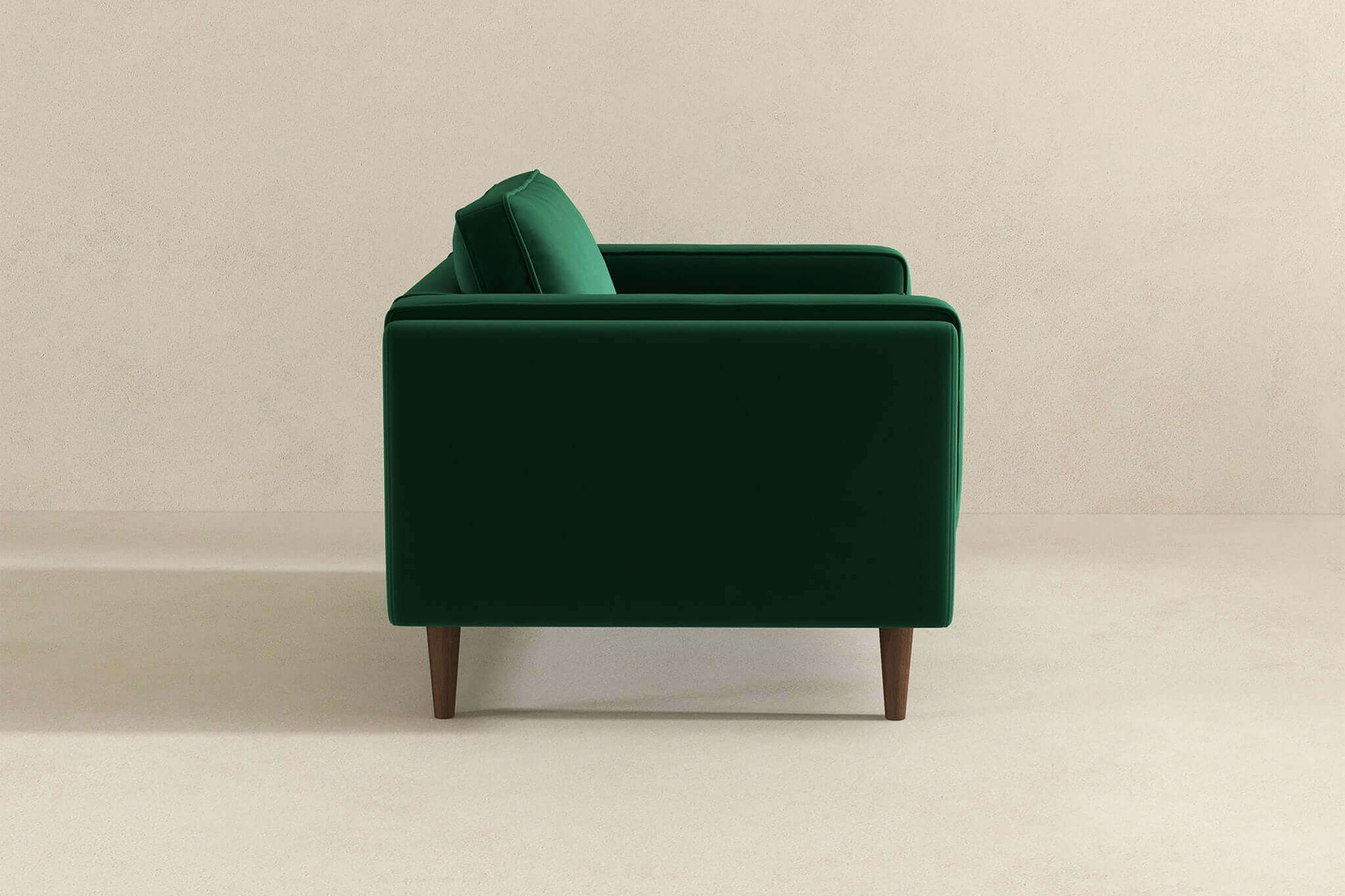 Ashcroft™ Amber Velvet Lounge Chair - Dark Green