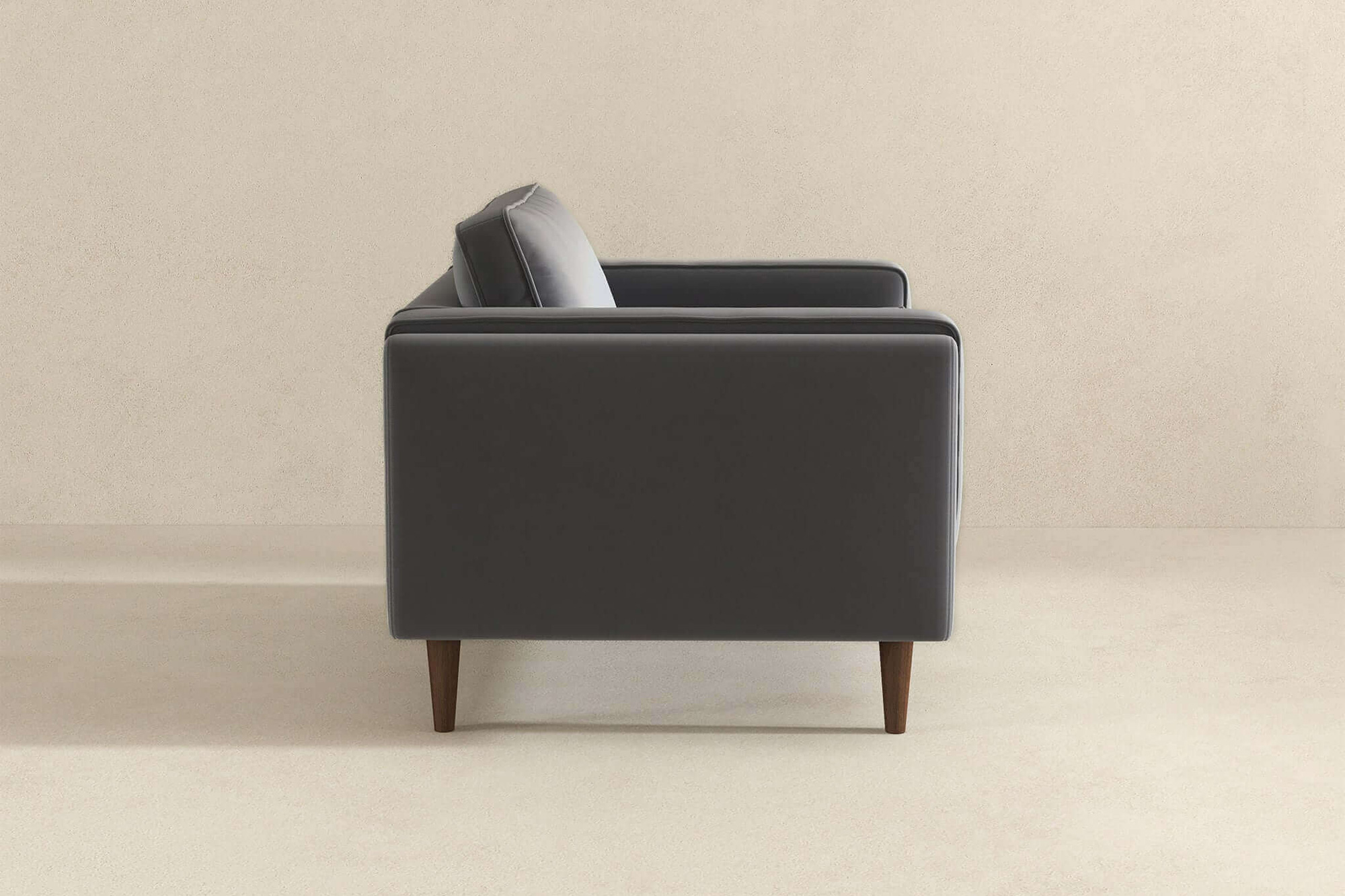 Ashcroft™ Amber Velvet Lounge Chair - Gray