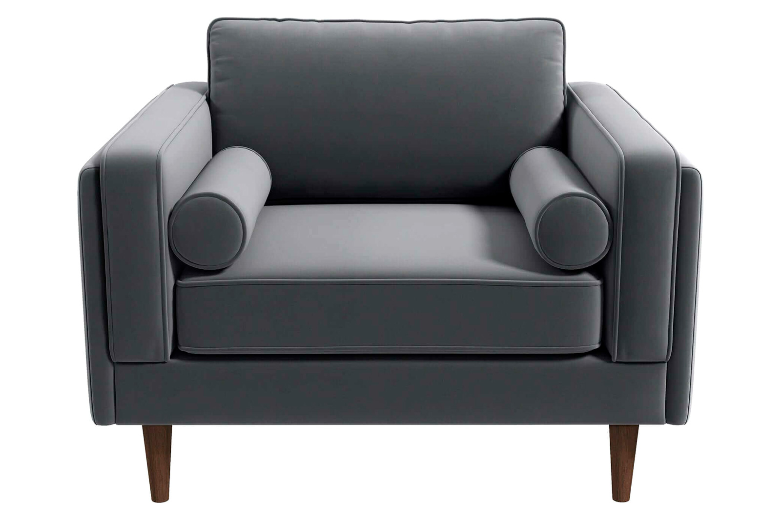 Ashcroft™ Amber Velvet Lounge Chair - Gray