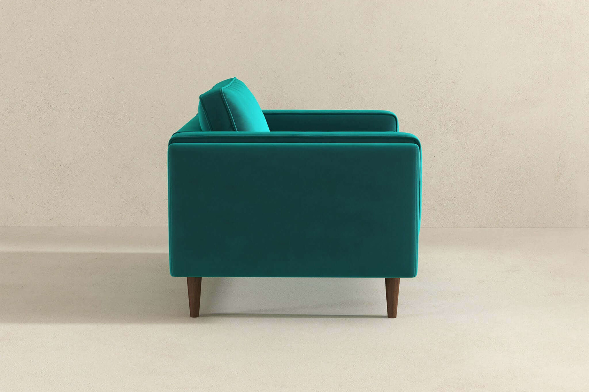 Ashcroft™ Amber Velvet Lounge Chair - Teal